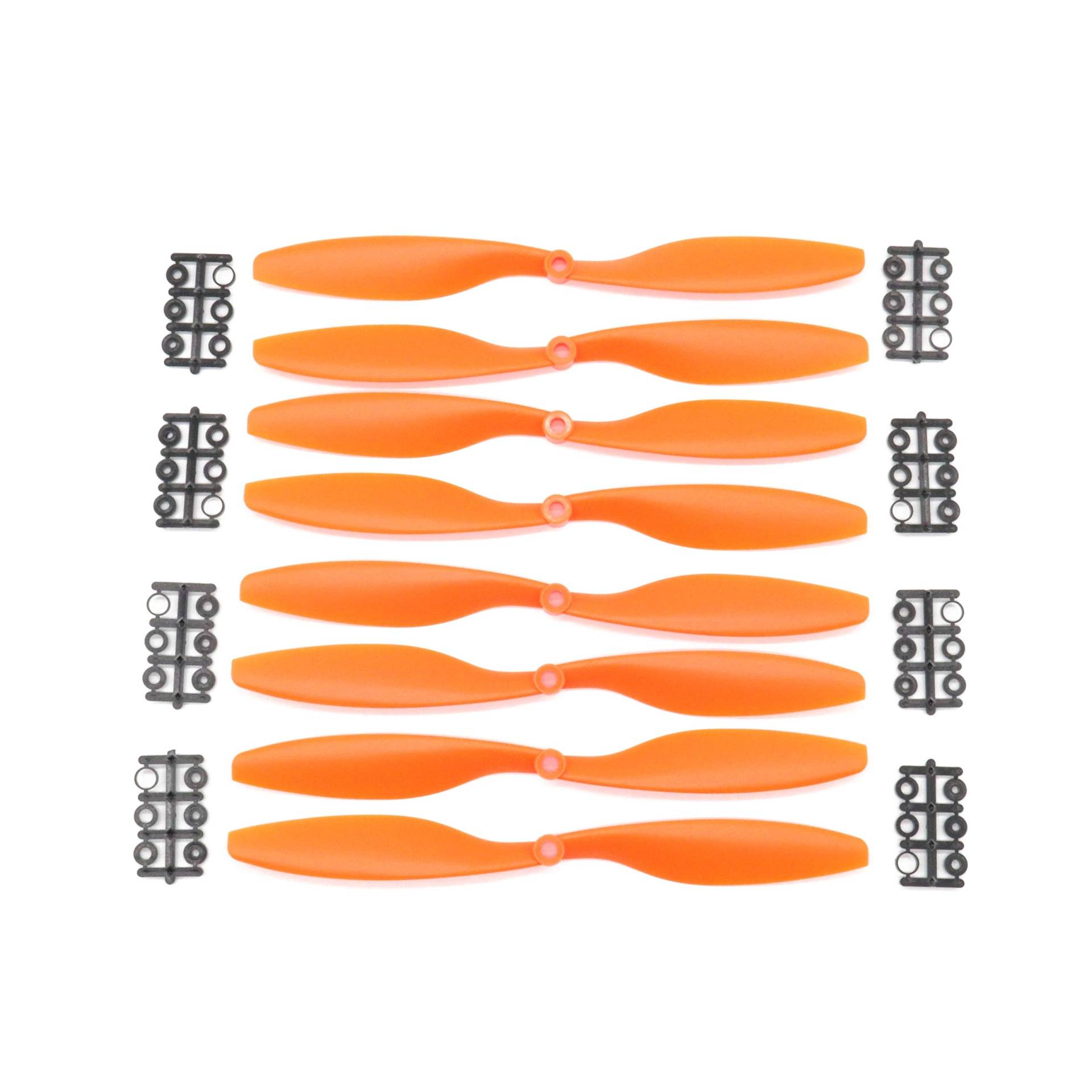 GIGIROM 8 PCS 1045 Propeller F450 F550 RC Quadcopter Drone Ersatz Requisiten Teile Zubehör Propellerflugzeug-Ersatzteil(Orange) von GIGIROM