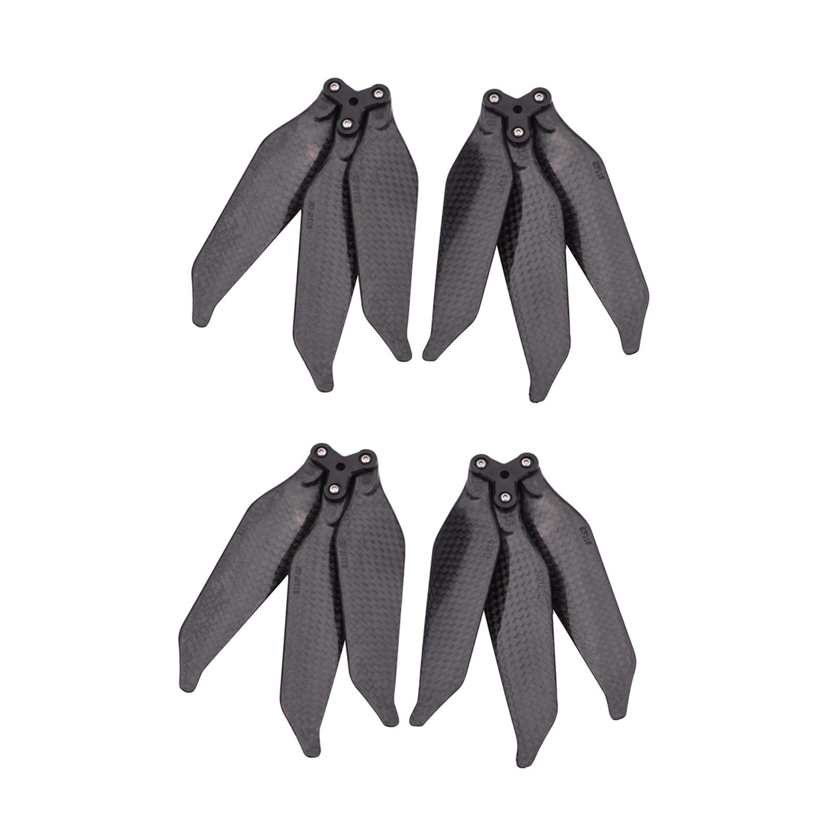 GIGIROM 8331 Kohlefaser-Propeller, for DJI, for Mavic Pro Platinum 3-Blatt-Klapppropeller Geräuscharmes Blatt Geräuschreduzierungsflügel Langlebiger Lüfter Propellerflugzeug-Ersatzteil(2 Pairs) von GIGIROM