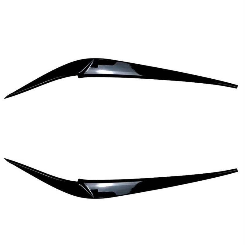 GIGIROM Augenlider Deckel Abdeckung Aufkleber Trim Body Kit Autozubehör Frontscheinwerfer Augenbrauen, for BMW X4 X3 G01 G02 2018 2019 2020 2021 S(Glossy Black) von GIGIROM