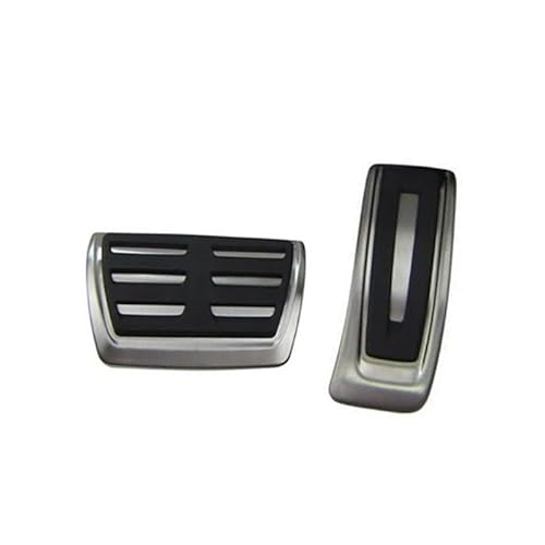 GIGIROM Bremspedalbeläge, for VW, for TOUAREG, 2019 2020, Kraftstoffbremsfußstütze, AT-Pedale, Platte, Beschleunigeraufkleber, Styling Fußpedal(2PCS) von GIGIROM