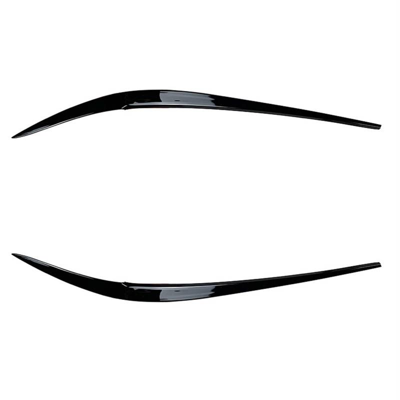 GIGIROM Frontscheinwerfer Augenbrauen Abdeckung Aufkleber Body Kit Autozubehör, for BMW 3er G20 G28 320i 325i 330i 2019 2020 2021(Gloss Black) von GIGIROM