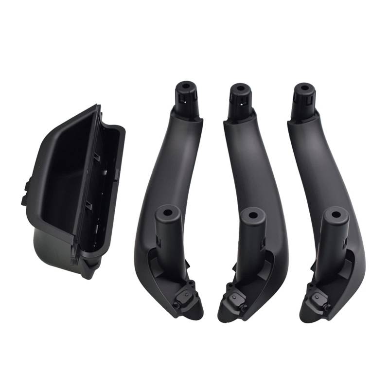 GIGIROM LHD Carbon Fiber Auto Zubehör Auto Innen Tür Pull Griff Armlehne Panel Abdeckung Trim, for, for X3 X4 F25 F26 2010-2016 Türgriff-Außenabdeckung(Black-4pcs) von GIGIROM