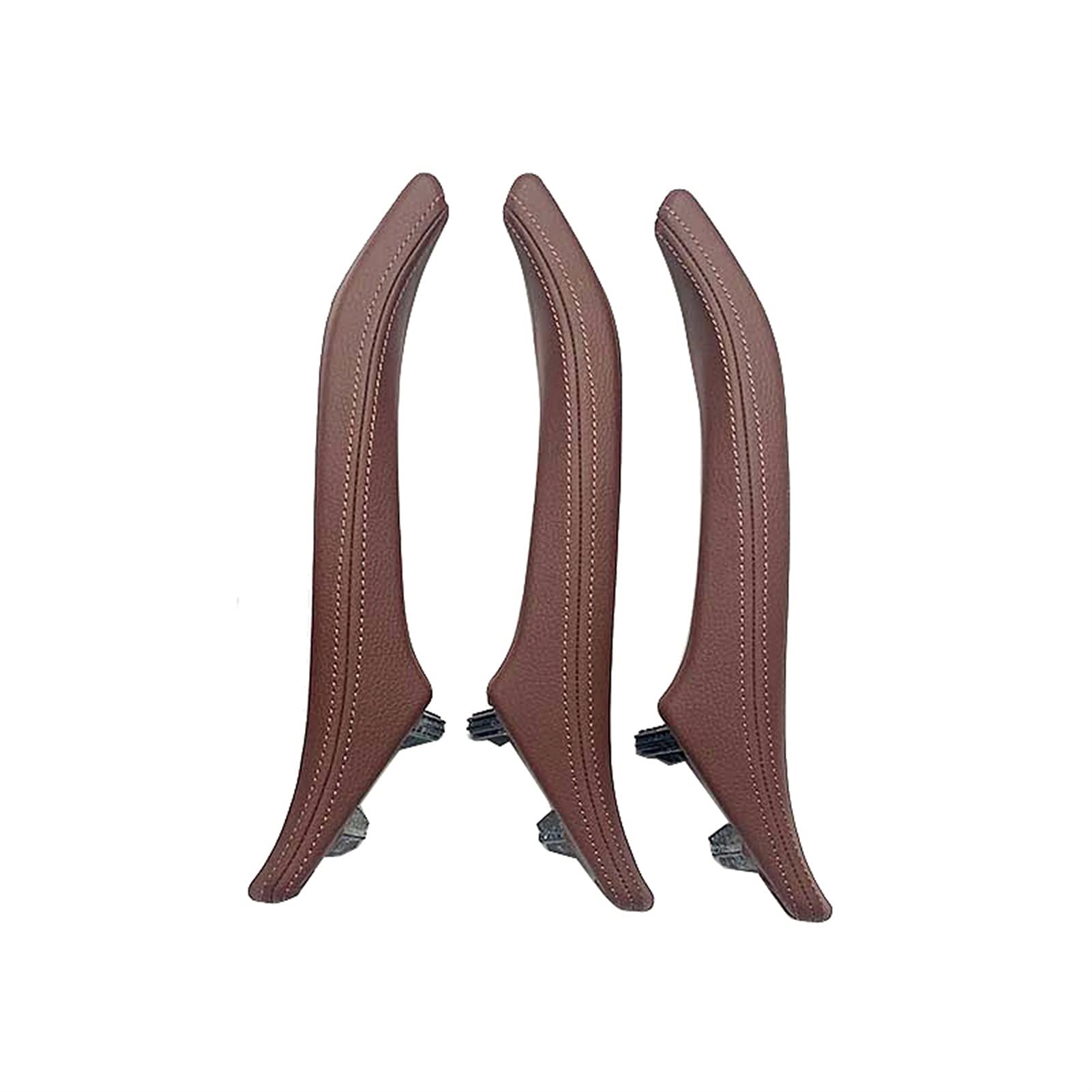 GIGIROM LHD RHD Links rechts Innen Beifahrer Leder Türgriff Montagesatz, for, for 5 Series F10 F11 F18 520i 523i 525i 528i 535i Türgriff-Außenabdeckung(LHD RED Brown) von GIGIROM