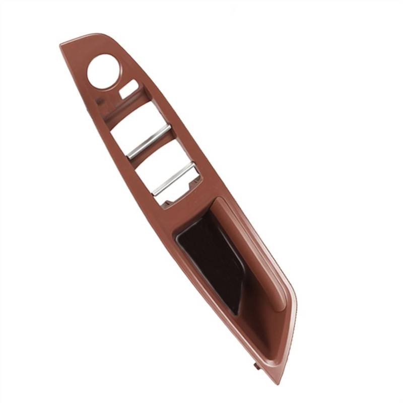 GIGIROM Linkslenker-LHD-Auto-Innenraum-Innentürgriff-Panel-Zugverkleidungsabdeckung, for, for 5er F10 F11, Rot-Braun-Beige-Schwarz Türgriff-Außenabdeckung(Red Brown-Panel) von GIGIROM