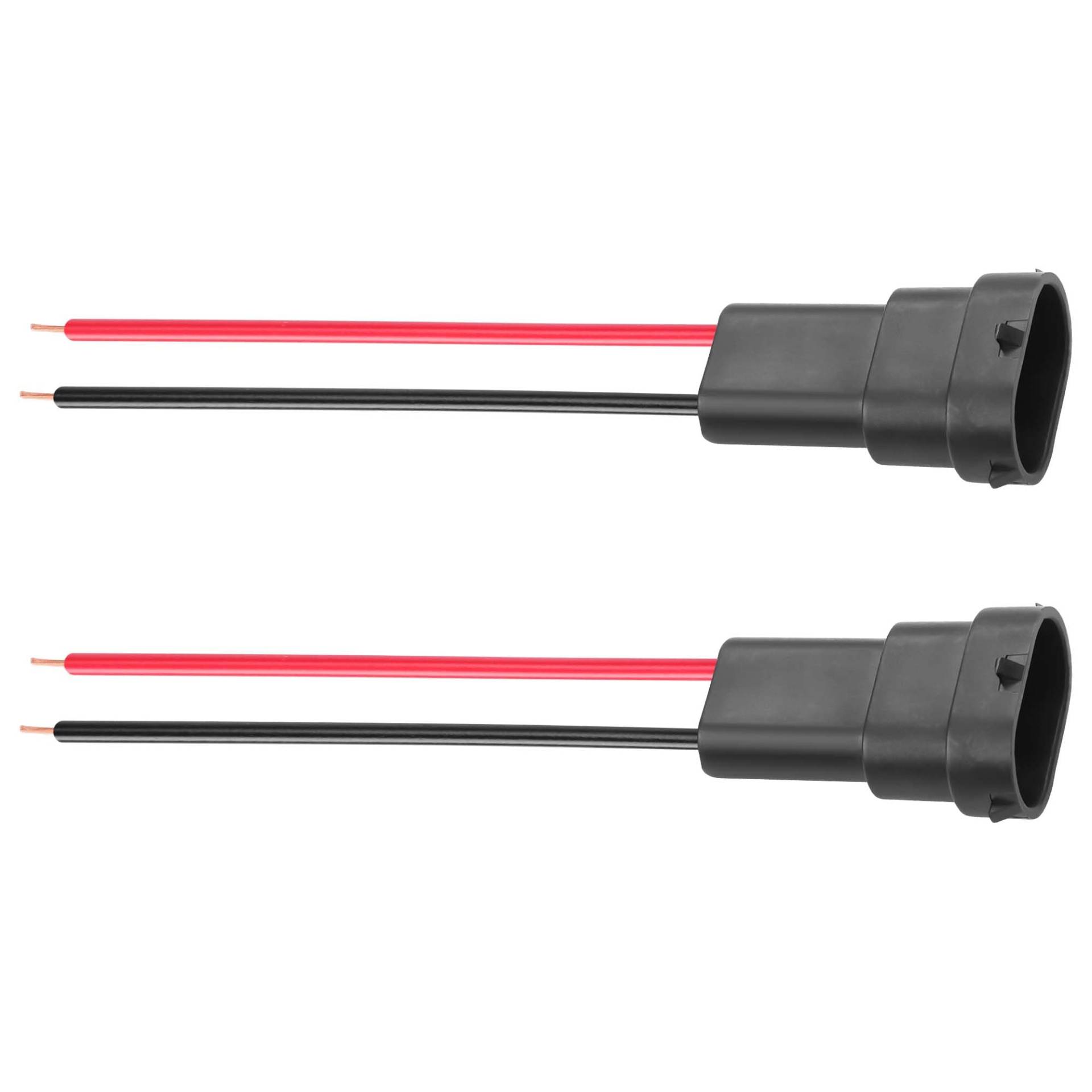 GINTOOYUN H8 H11 Auto-Licht-Draht-Sockel-Verbindungsstück-2 PCS Pigtail-Sockel-Verdrahtungsbaum-Stecker-Adapter für Scheinwerfer-Nebellichter (Männlich) von GINTOOYUN