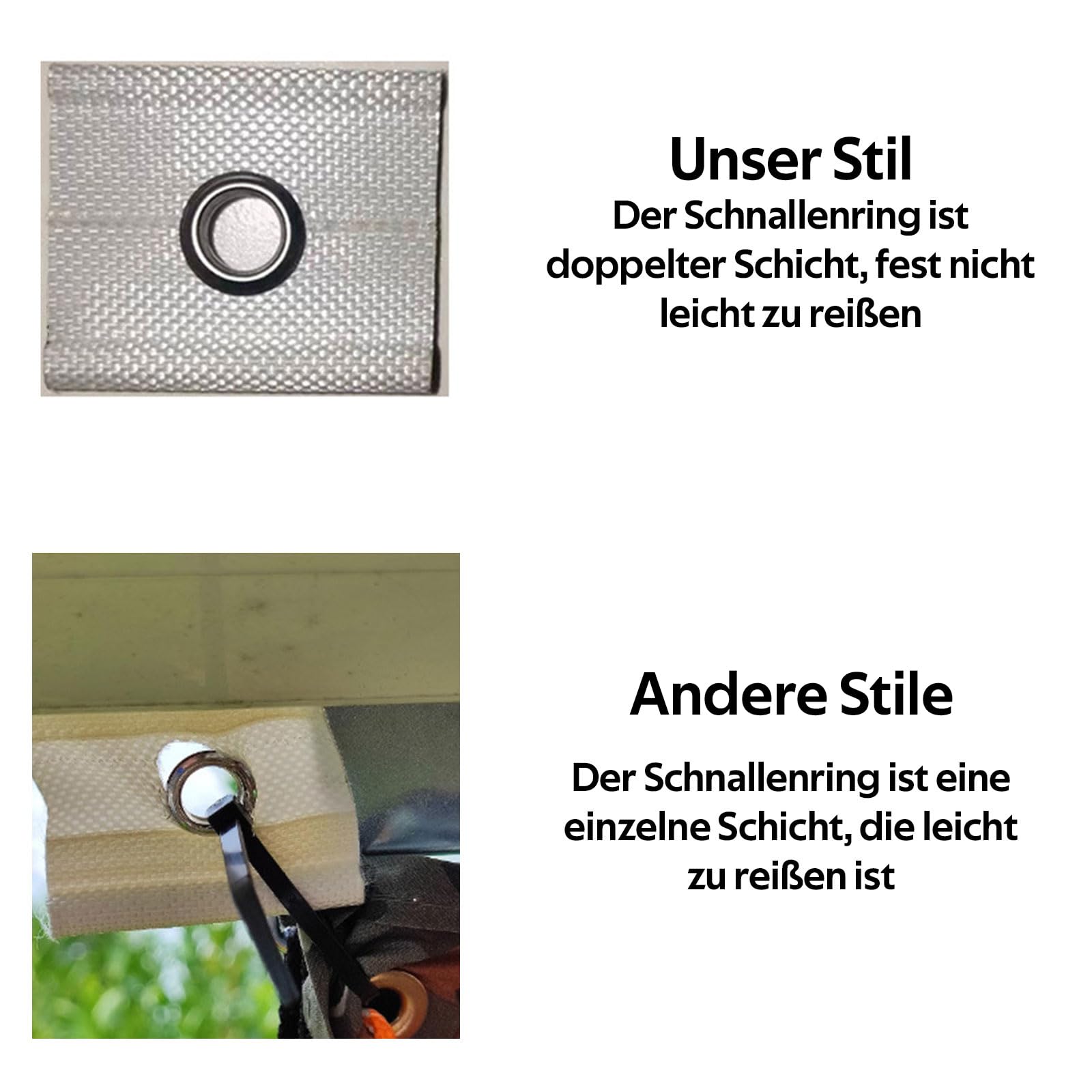 GIONAR 6 Stück Kederöse für Kederschiene 5/6mm-7/8mm, Kederleiste Haken Kederschiene Zubehör, Vorzeltkeder Zubehör für Wohnmobil, Wohnwagen, Vorzelt, Camping Zelt von GIONAR