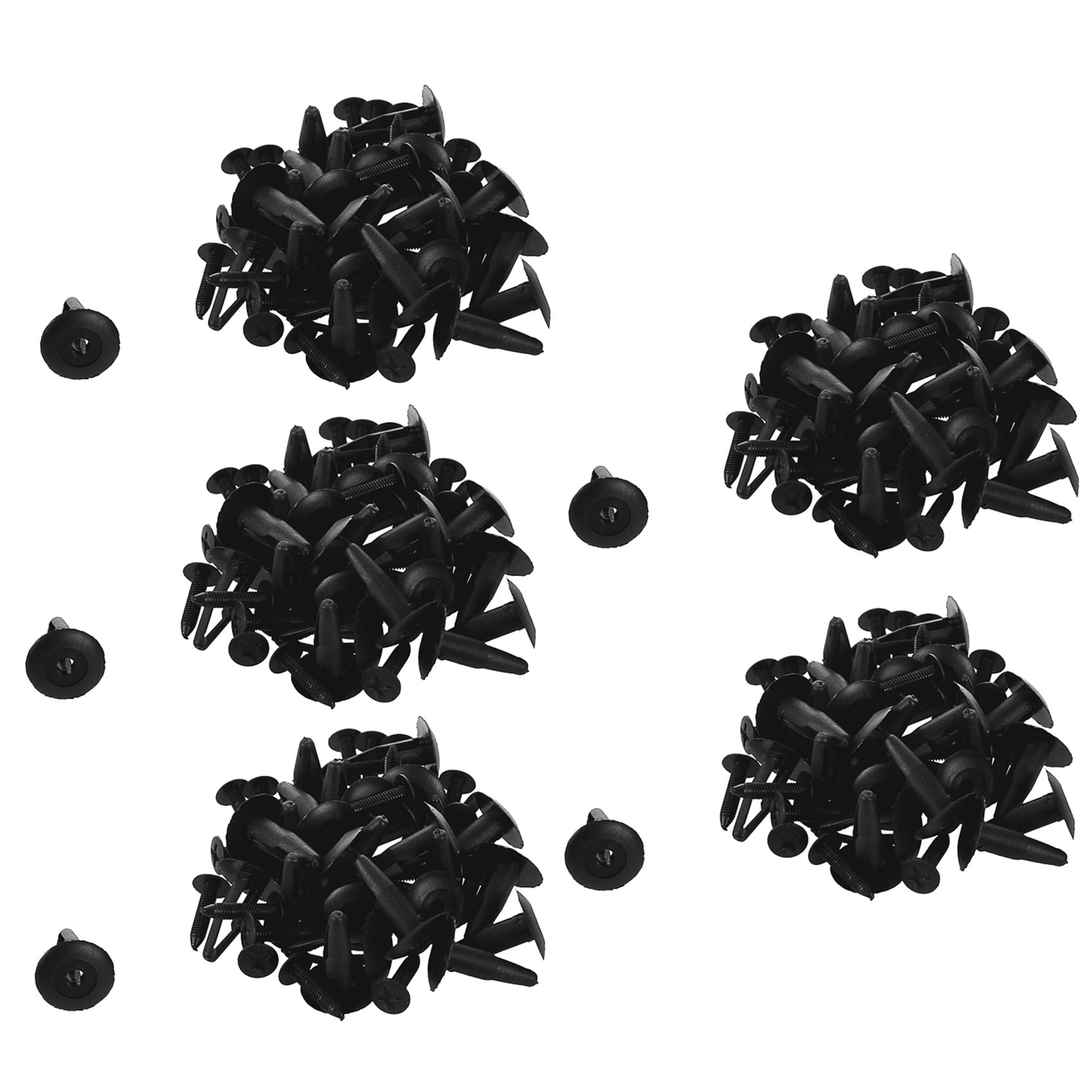 GIWFBQTR 125 Stücke Kunststoff Nieten Verschluss Auto Stoß Stange Clips 32Mm Schwarz von GIWFBQTR