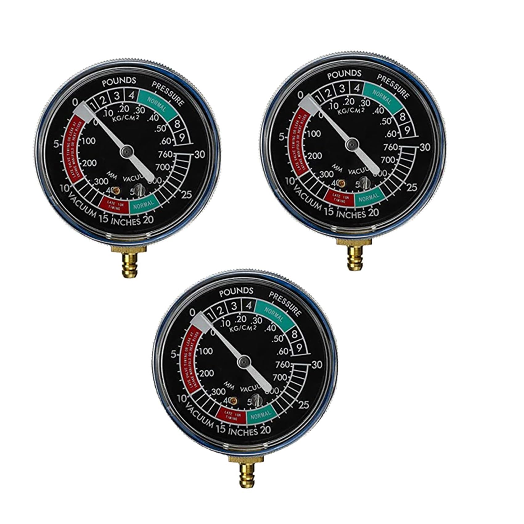 GIWFBQTR 3X Universal Motorrad Kraftstoff Vakuum Anzeige Vergaser Synchronizer Gauge Meter Balancer Gauge Werkzeug von GIWFBQTR