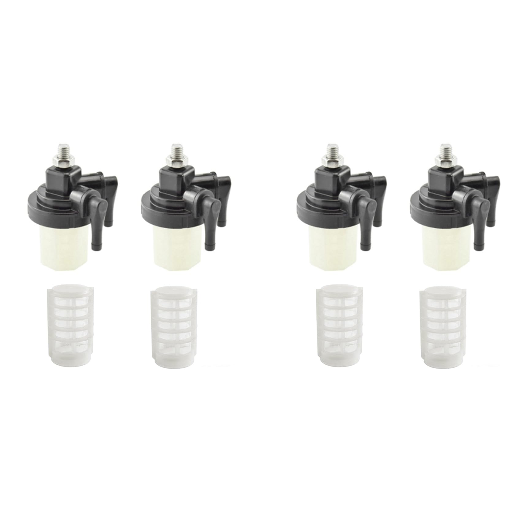 GIWFBQTR 4 SETS Kraftstoff Filter für AußEnborder Boot Motor Wasser Abscheider 9,9 PS 15 PS 20 PS 25 PS 30 PS 40 PS 61N-24560-00 von GIWFBQTR