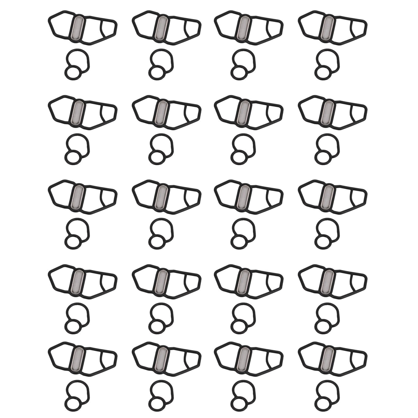 GIWFBQTR 40X Obere + Untere VTEC Magnet Dichtung Passend für NSX D16Z6 B18C1 B16A2 B18C5 36172-P08-015 15825-P08-005 von GIWFBQTR