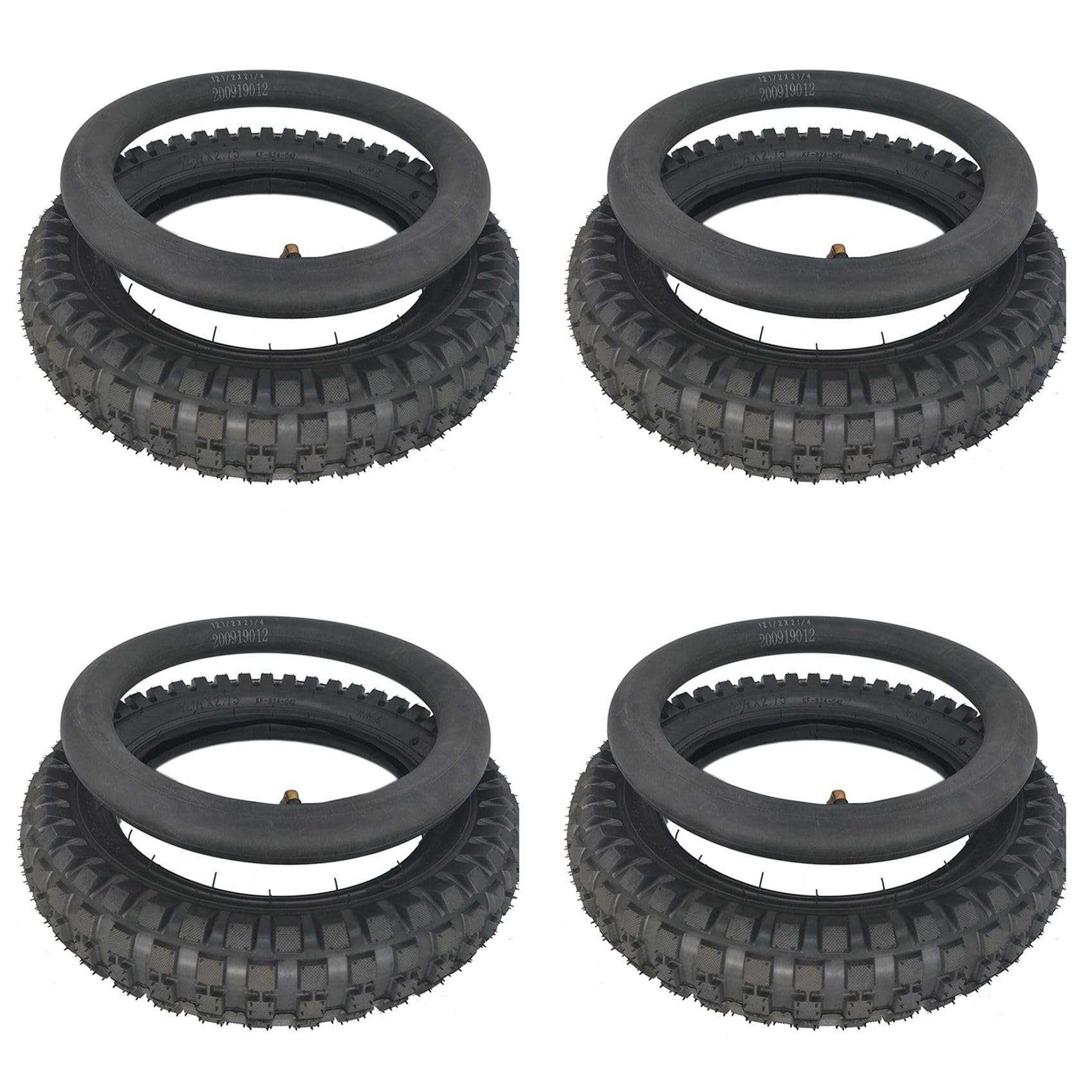 GIWFBQTR 4Stück 12 1/2 X 2,75 Reifen 12,5 X2,75 Reifen für 49Cc Motorrad Mini Dirt Bike Reifen Mx350 Mx400 Roller (Innen- und AußEnreifen) von GIWFBQTR