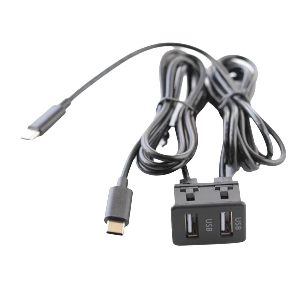 GIWFBQTR Auto-Android-Navigationsgerät Doppel-Type-C-Eingang Zur Doppel-USB-Schnittstellenadapter-Panel von GIWFBQTR