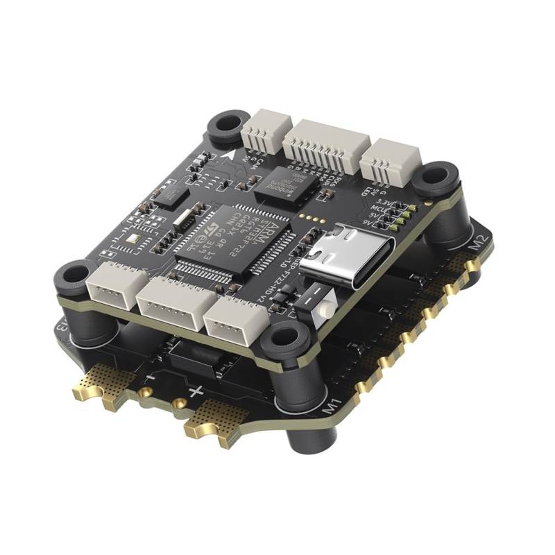 GIWFBQTR F722 V2 FC&ESC FPV Stack F722 V2 Flugsteuerung BLS 60A 4IN1 ESC 16MB Black Box für RC FPV Drone von GIWFBQTR