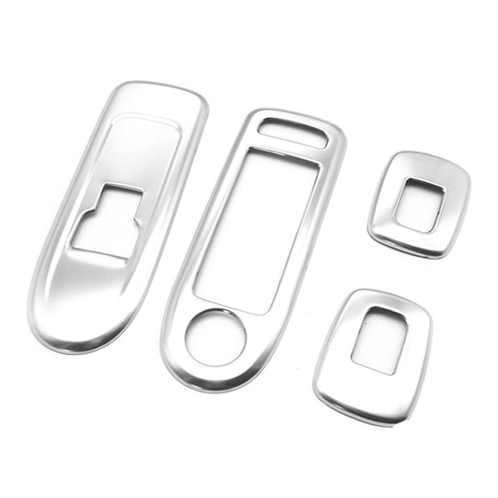 GIXERO Auto Silber Tür Fensterheber Schalter Armlehne Abdeckung Schalter Taste Panel Trim Aufkleber, for Citroen, C5, for Peugeot, 508 Zierleiste für Schalterabdeckungen für Autos von GIXERO