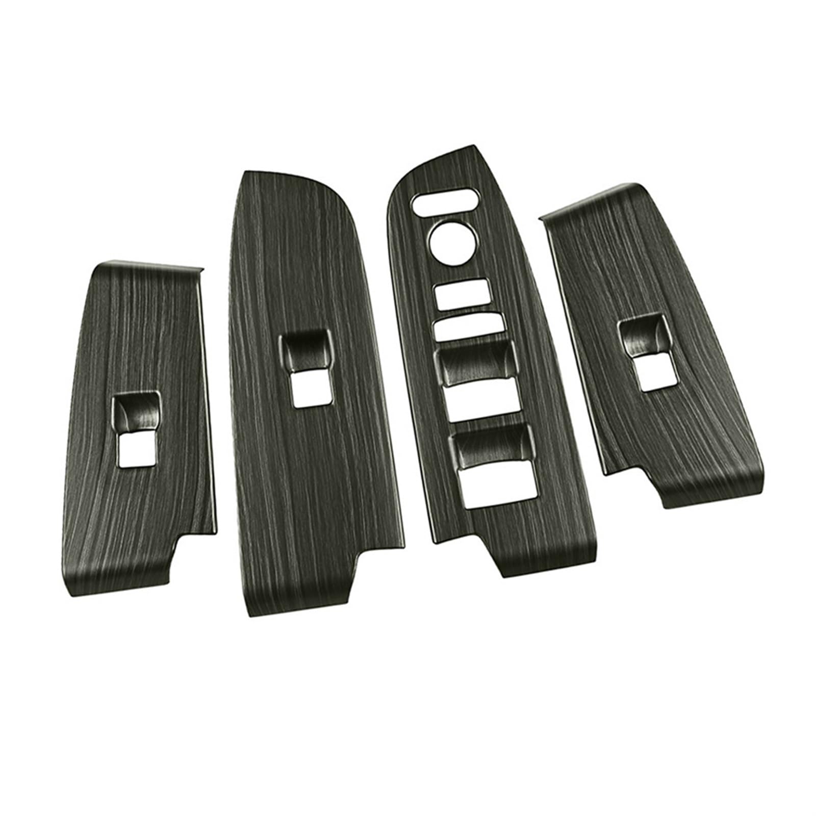 GIXERO RHD Auto Holzmaserung Fensterglas Liftknopf Verkleidung Schalterabdeckung Türarmlehne Panel, for HRV HR-V XRV XRV 2022 2023 RHD Zierleiste für Schalterabdeckungen für Autos von GIXERO