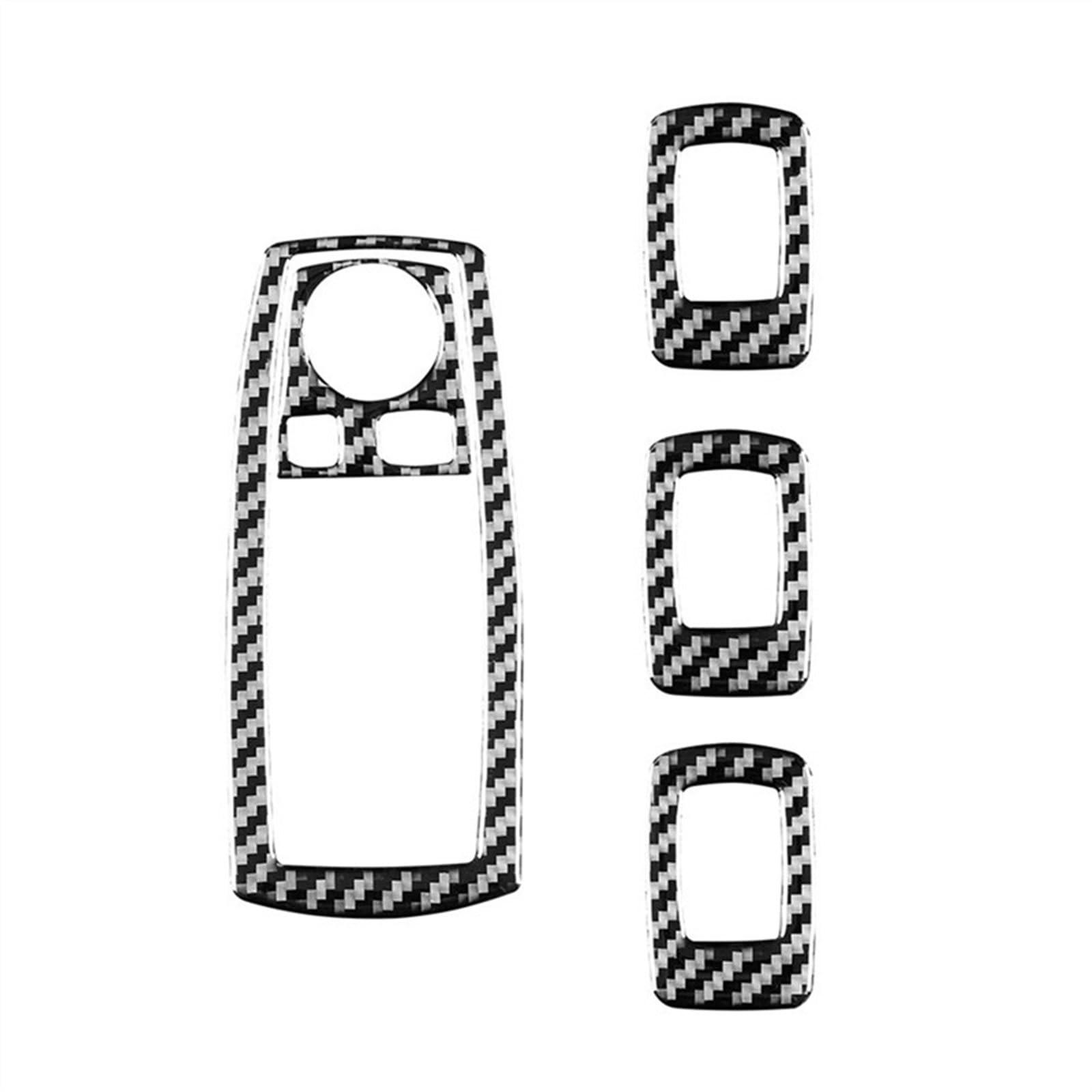 GIXERO for, X3 E83 2006-2010 Fensterheber-Schalterfeld aus weichem Carbonfaser, dekorative Abdeckung, Zieraufkleber, Zubehör Zierleiste für Schalterabdeckungen für Autos von GIXERO