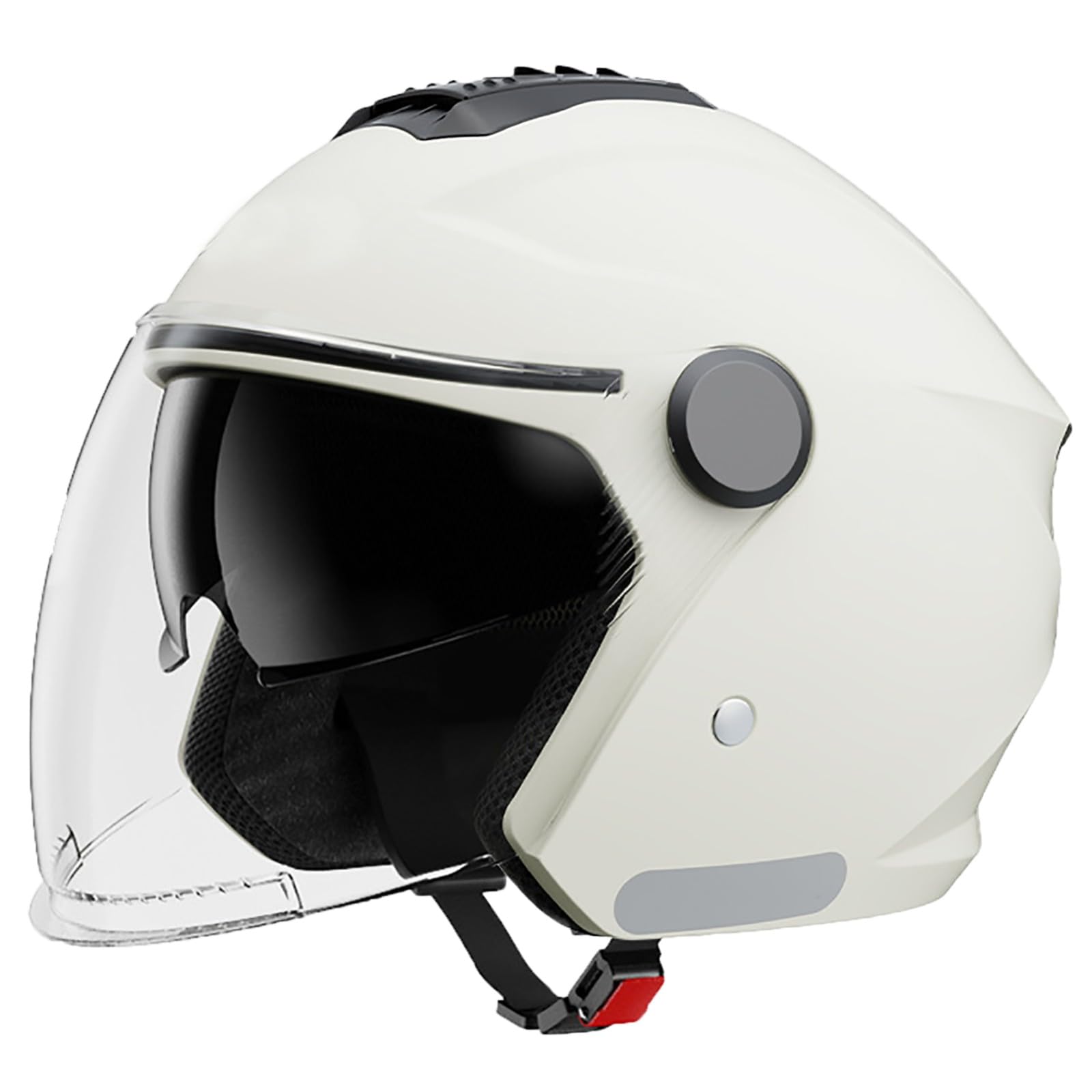 DOT/ECE-Geprüfter 3/4-Motorradhelm Mit Doppelvisier, Stilvoller Vintage-Motorrad-Halbgesichtshelm Für Männer Und Frauen Für Motorräder Und Roller B,54-62cm von GJCKOPIUFA