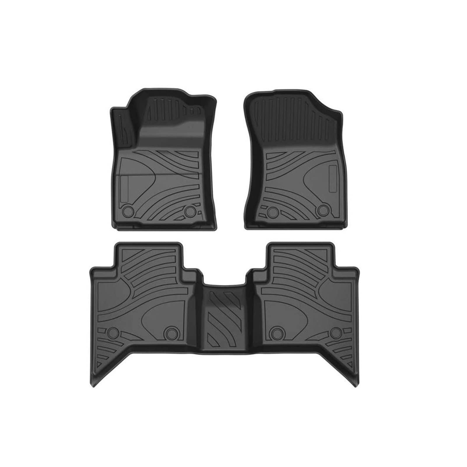 3Pcs Car Floor Mats TPE Carpets Foot Pads Car Accessories Interior Pedals Rugs Compatible With Isuzu D-max Dmax LHD 2014-2019(Right hand drive) von GKALSUEGE