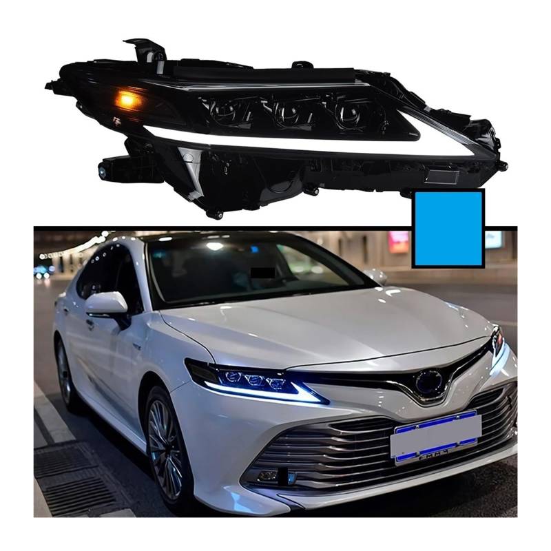 Car Front Headlight Compatible With Camry SE MK8 2018-2022 Hybrid Type LED HeadLamp Styling Dynamic Turn Signal Lens Automotive Accessories(Orange) von GKALSUEGE