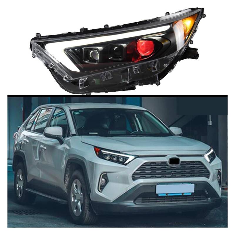 Car Front Headlight Compatible With RAV4 RAV 4 2020 2021 Hybrid Fiesta LED HeadLamp Styling Dynamic Turn Signal Lens Automotive Accessories von GKALSUEGE