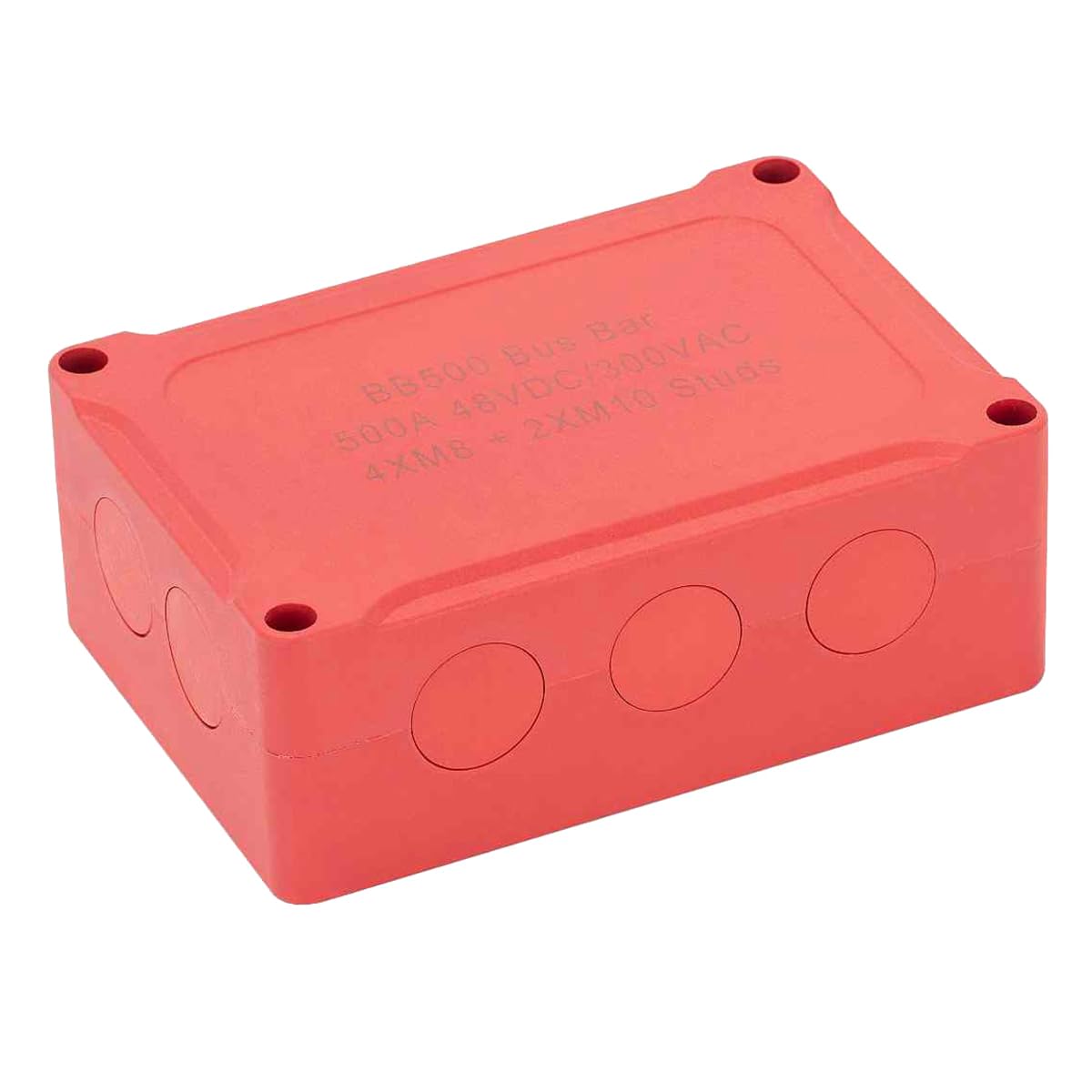 GKKICO 500A Marine Sammelschiene 48V Automotive Stromverteilerblock Big Current 6 Bolzen Kunststoffabdeckung Ersatzteile Zubehör für Auto Boot Auto Rot von GKKICO