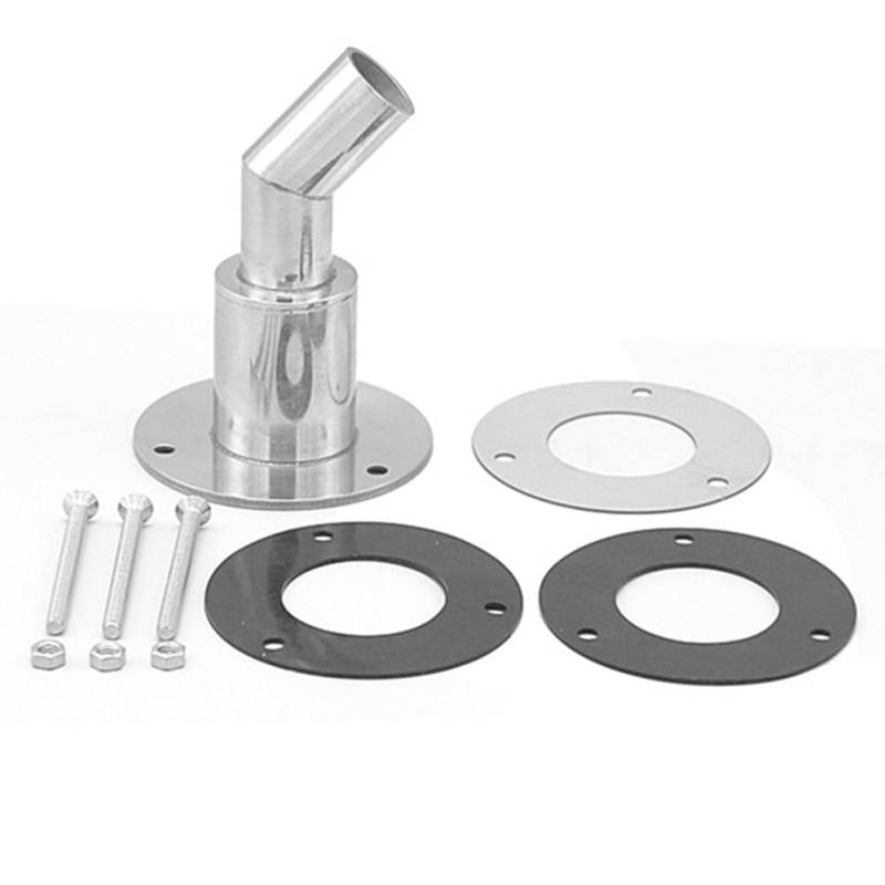 GKKICO Edelstahl-Durchbruch-Auspuffarmaturen für 24-Mm-Rohr-Rohrstutzen-Hardware, für Parkheizungen, Bootsbogen-Ersatzteile, Zubehör von GKKICO