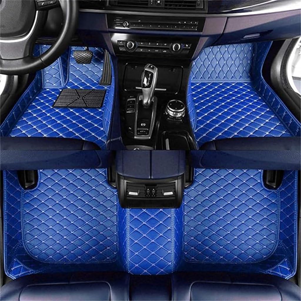 Auto Fußmatten für Mitsubishi Pajero V93(3.0L) 2010-2020,Voll Auto Fussmatten wasserdichte rutschfeste Allwetter Autoteppich FußMatte,H-Blue von GKLYJCDR