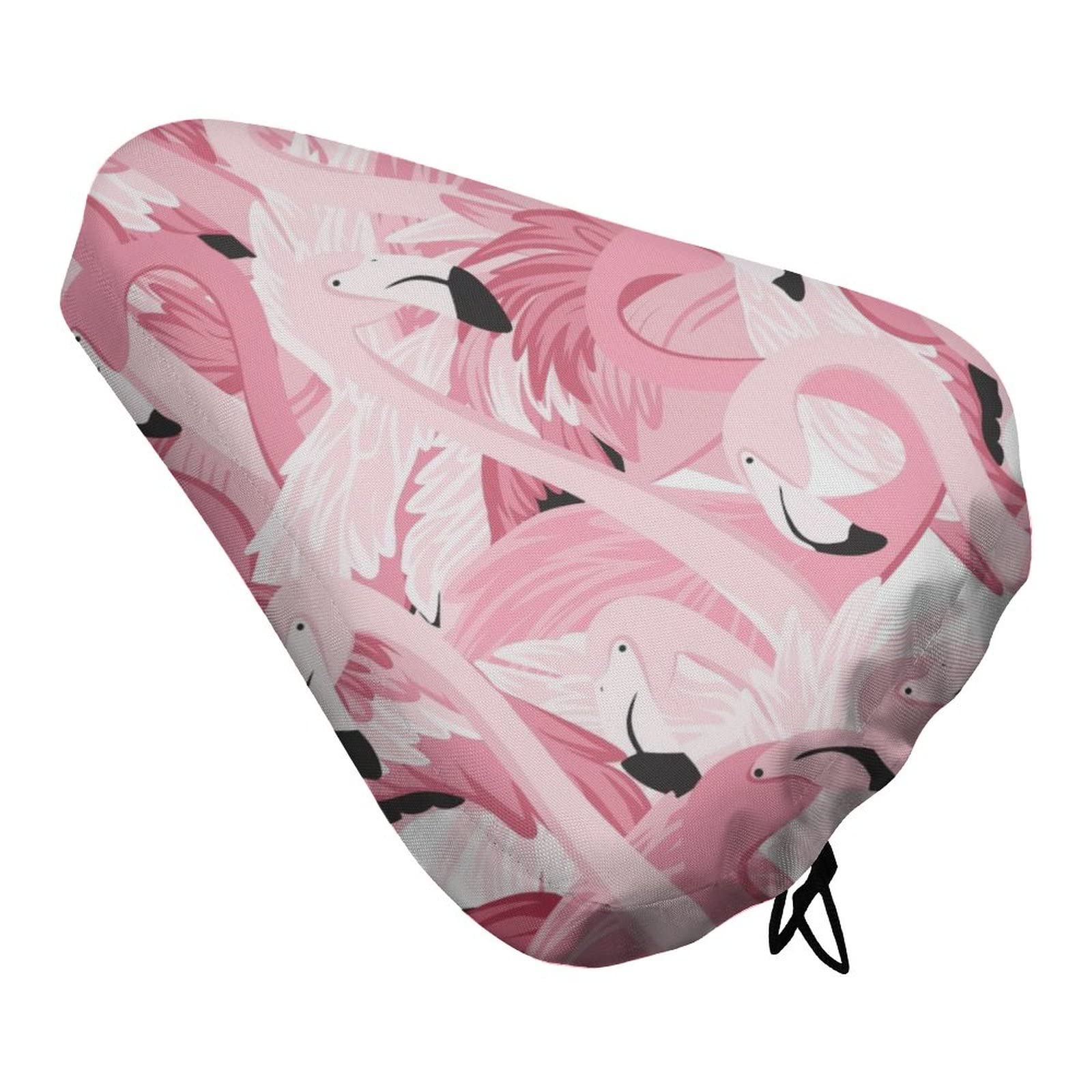 Fahrradsitzbezug, wasserdicht, staubdicht, verstellbar, weich, Pink Flamingo von GKYAN