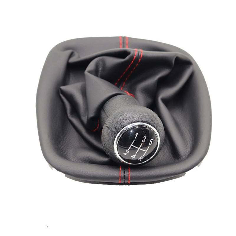 GLBMLMTHZP 5/6 Geschwindigkeitsauto-Gangschaltknopf 12mm Fit for Vw. Fit for Passat B5 B5.5 1998-2004 B5 FL (00-05) 3B B5 3B2 3B5 1996-2000 Schaltknauf(5 Speed red line) von GLBMLMTHZP