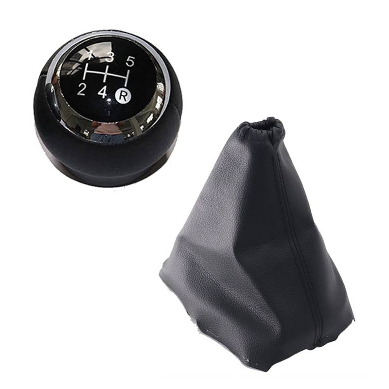 GLBMLMTHZP 5/6 Geschwindigkeitsauto-Umschaltgetriebe-Knopfhebel Gaiter-Boot-Abdeckung Fit for Toyota Passt for AURIS 2007-2011. Autozubehör Schaltknauf(5 speed black set) von GLBMLMTHZP