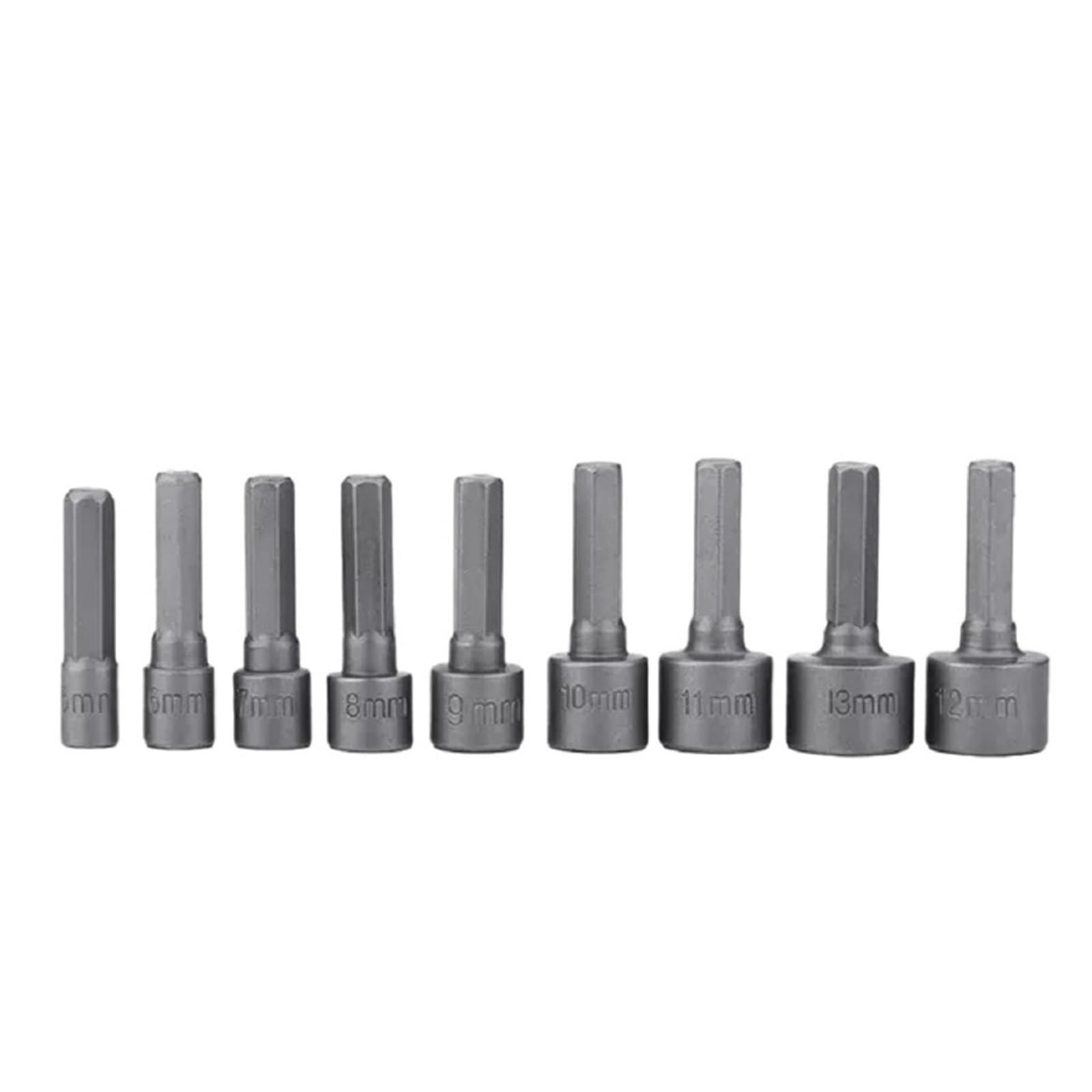 GLBMLMTHZP 9 Teile/Satz 5mm-13mm Innensechskant Hülse Düsen Steckschlüssel Set for Bohrmaschinen Schlagschrauber Power Schraubendreher Griff Werkzeuge Socket Sockets von GLBMLMTHZP