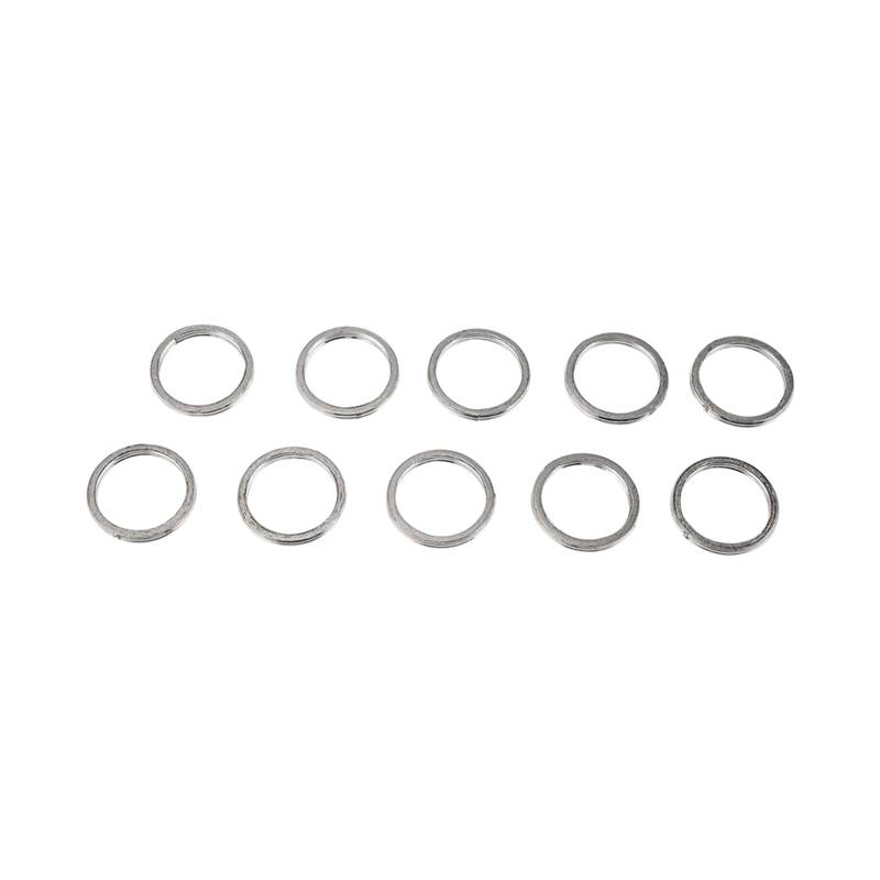 GLBMLMTHZP Auspuff-Rohrdichtung 38x46x5.0mm 1 0pcs. Graphit-Metall-Auspuff-Dichtungs-Kit 10pcs Ersatzkompatibel for Suzuki kompatibel for Suzuki 14181-01D00 Auspuffdichtung von GLBMLMTHZP