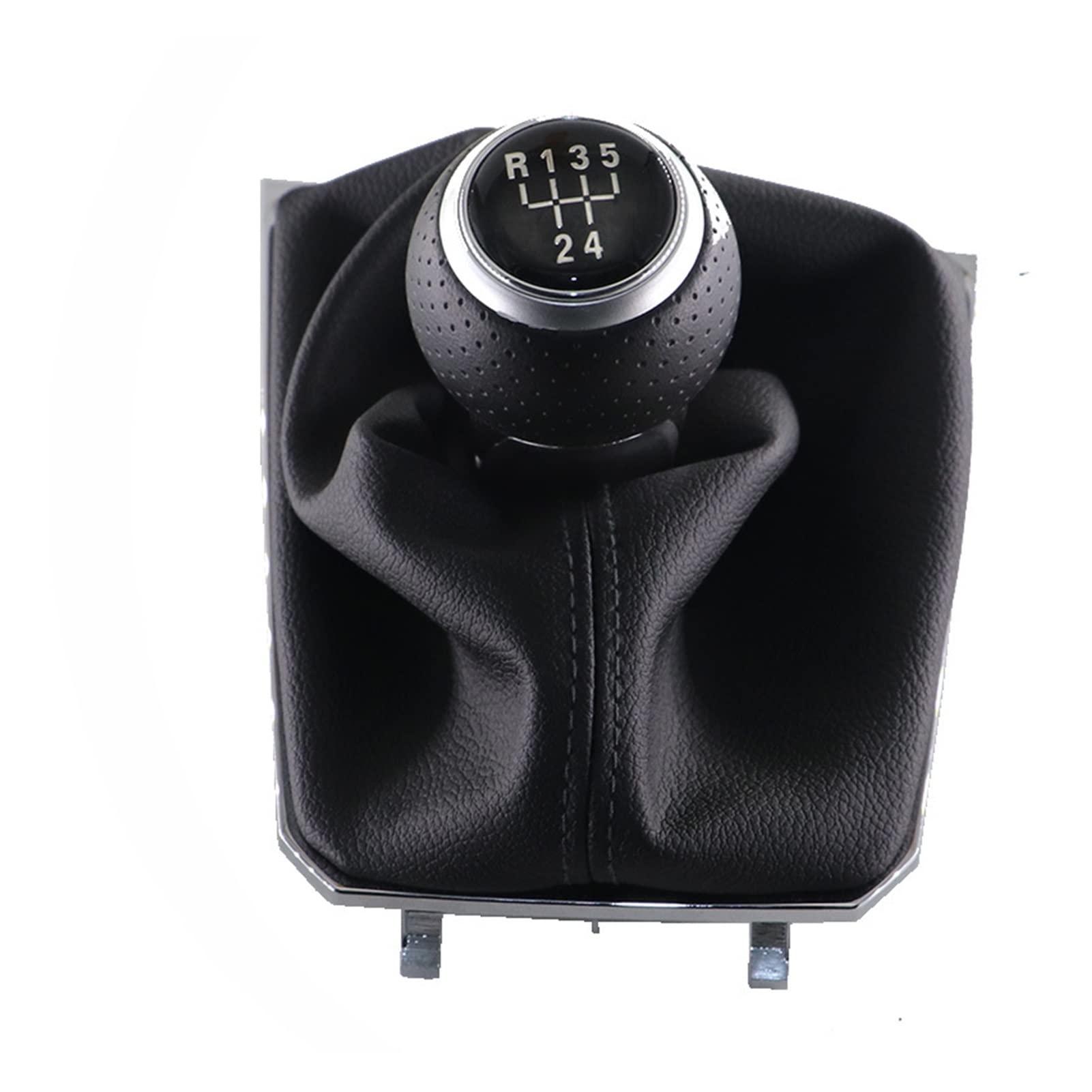 GLBMLMTHZP Silber-Auto-Umschaltgetriebe-Knopfhebel-Gaiter-Boot-Abdeckung Fit for Vw. Fit for Passat B8 3G 2015- Fit for Autozubehör Schaltknauf(5 speed set) von GLBMLMTHZP