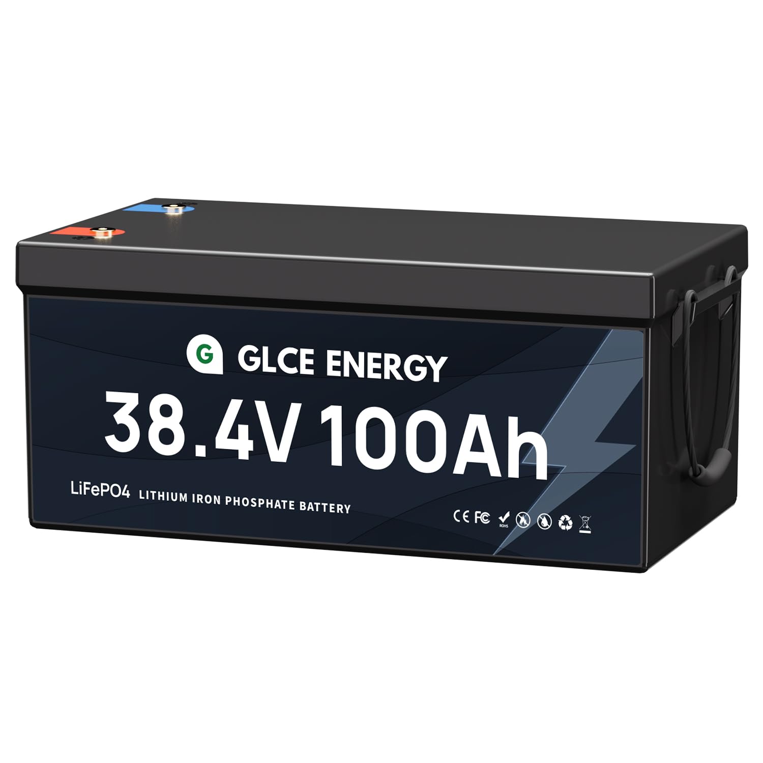 GLCE ENERGY 36V 100Ah LiFePO4 Batterie, 3840Wh Lithium Akku, A-Grade Batteriezelle, für Boot, Wohnmobil, Marine, Trolling-Motor, Energiespeicher und Off-Grid von GLCE ENERGY