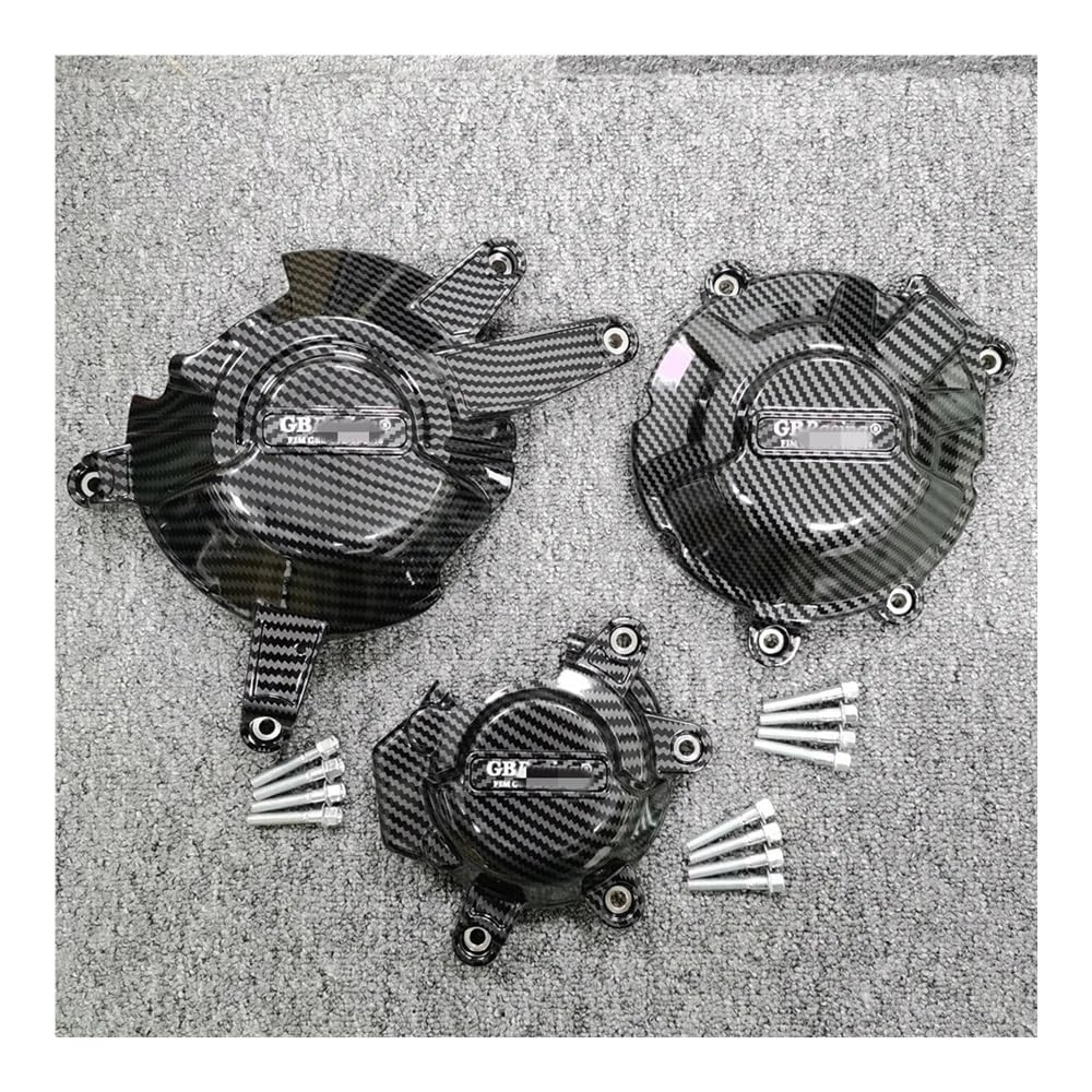 Motor Stator Schutzabdeckung Für CBR650R 2021 2022 2023 2024 CB650R 2021 2022 2023 2024 CBR650 Motor Schutzhülle Carbon Faser Druck von GLCYBDI