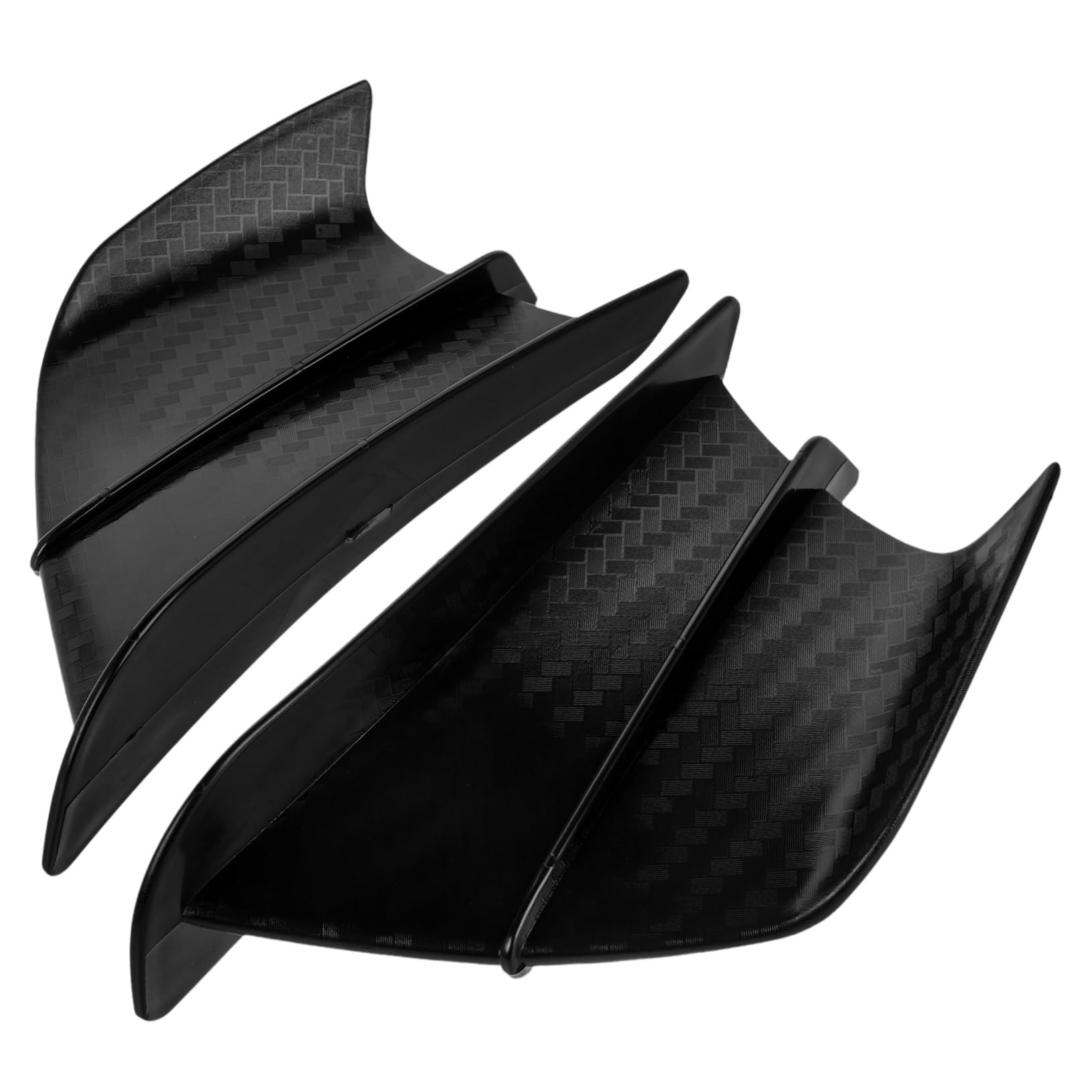 GLEAVI 1 Paar -modifikationszubehör Winglet Für Seitliches Winglet- Spoiler Für Fahrzeuge Motorradzubehör Styling-winglet Verkleidungsflügel Black Plastik von GLEAVI