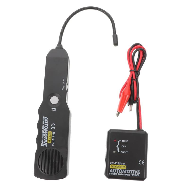 GLEAVI 1 Satz Autotester Breaker-Finder Schaltungsfinder elektrischer Tester Prüfer Gerät car Tool car Diagnostics Tool Leistungsschalter-Finder Stromkreis-Tracer Abs Black von GLEAVI