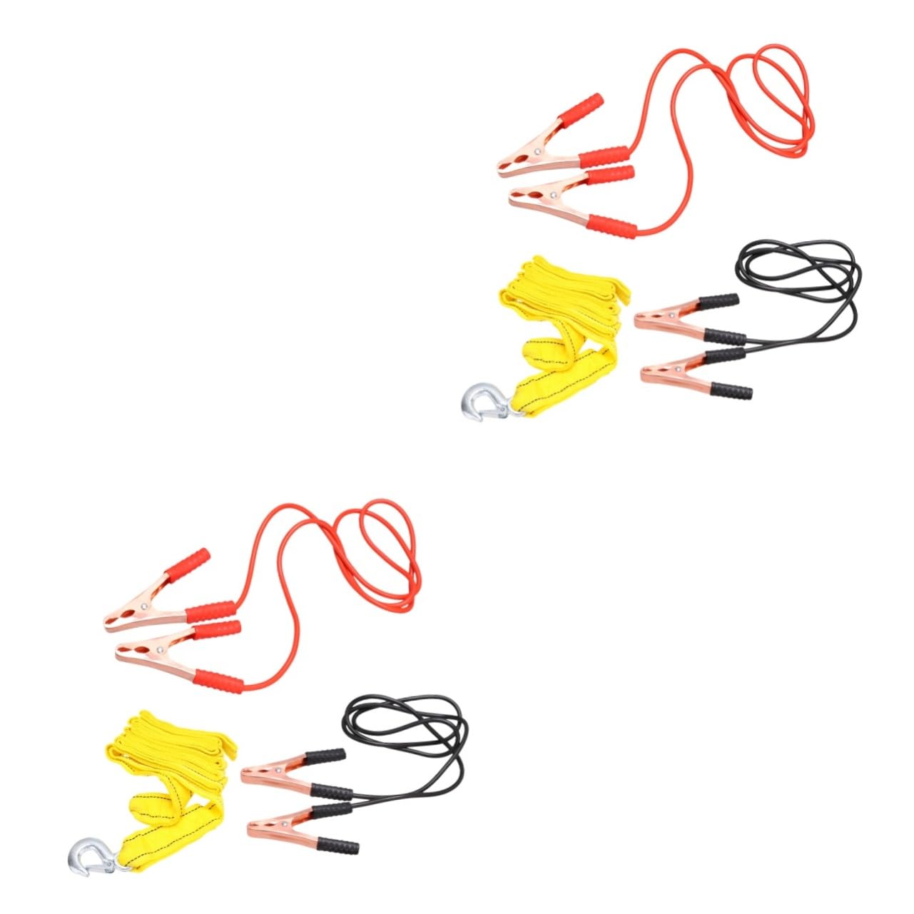 GLEAVI 2 Sätze Strom Notfallkabel Stromversorgungskabel LKW Batterien Universalkabel Notbatterie Überbrückungsdrähte Batteriestromkabel Autobatterien Autobatterie Autozubehör von GLEAVI