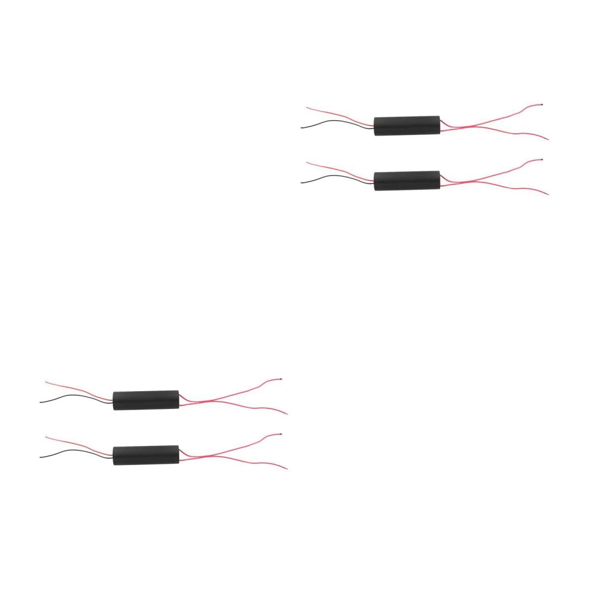 GLEAVI 2 Sätze Transformatormodul Spannungsregler Stromversorgung Elektronik Zubehör Hochspannungsmodul Elektronik Bauteile Boost-booster Hochspannungsgenerator Plastik Black 2 Stück * 2 von GLEAVI