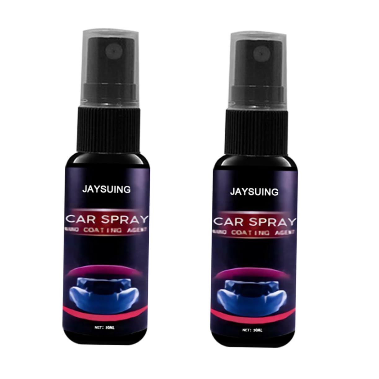 GLEAVI 2 Stück Autoreparaturspray Autoflüssigkeit Autoreparaturmittel Autopflegemittel Autokratzerentfernungsspray Nano Autoreparaturspray Autobeschichtungsspray Autos Kunststoff Schwarz von GLEAVI