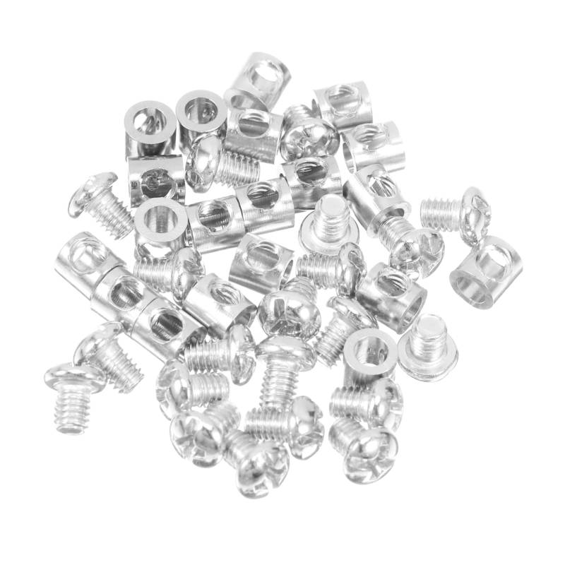 GLEAVI 20Pcs Drahtseil Selbstverriegelungsstecker Zum Sicheren Befestigungsanschluss Für Kennzeichen Und Kleine Gegenstände Starke Und Einstellbare Stahlkabelschloss von GLEAVI