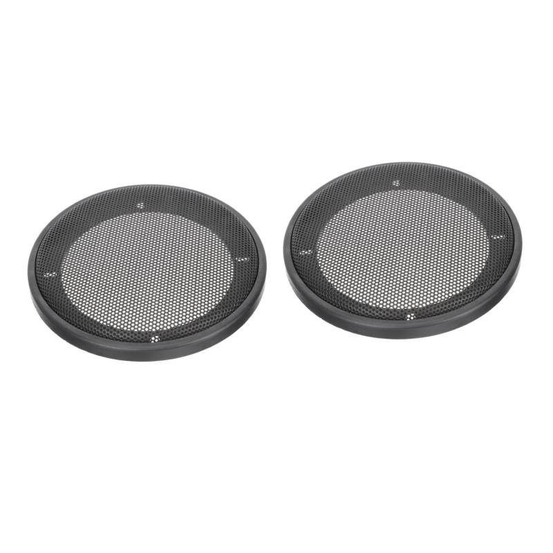 GLEAVI 2st Lautsprechergitter Lautsprecherschutz Subwoofer Modifikation Netzabdeckungen Subwoofer-grillhorn Lautsprecher-netzabdeckung Lautsprecherabdeckung Im Auto Black Eisennetz von GLEAVI