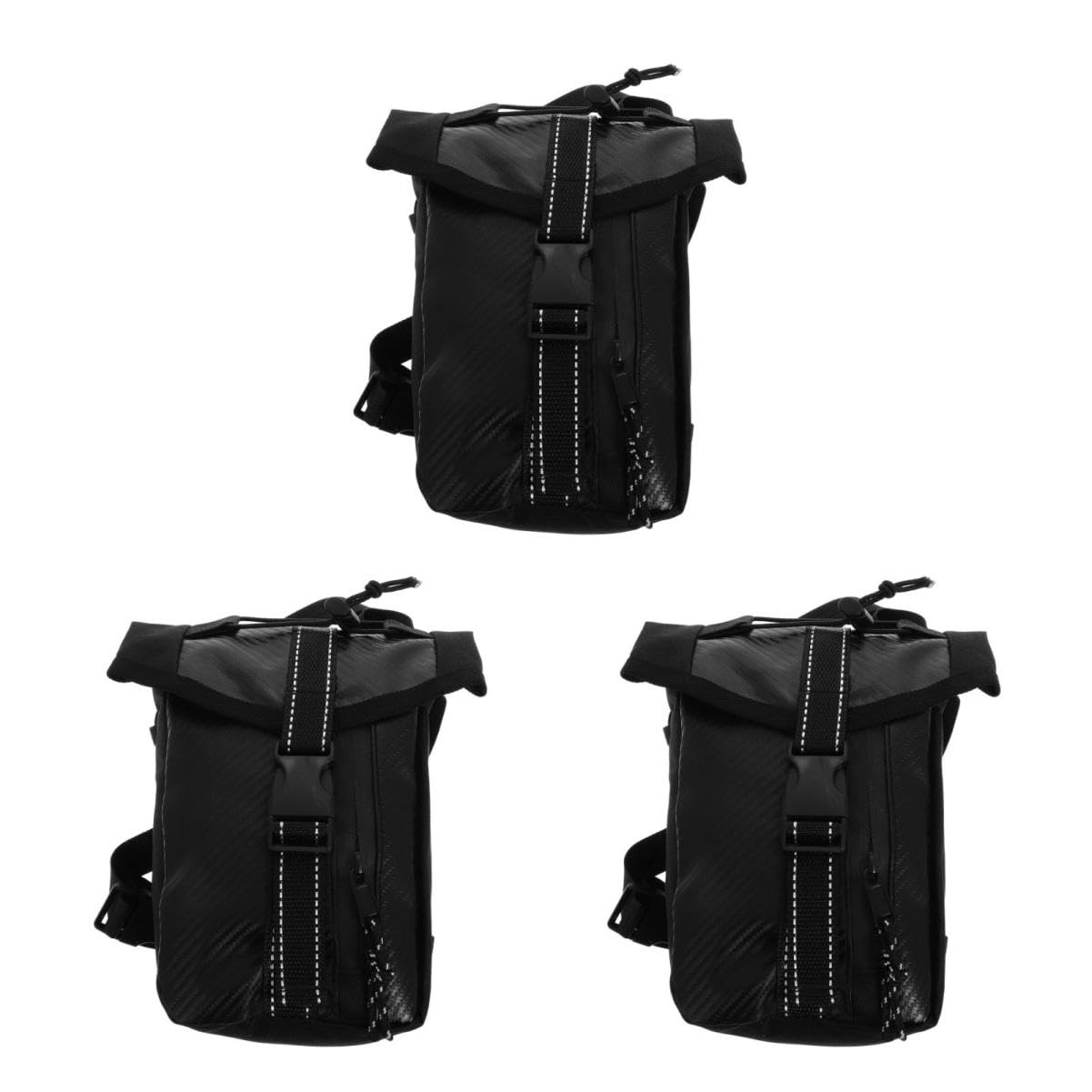 GLEAVI 2st Motorradtasche Herren Gürteltasche Drop-beintasche -beintasche Für Herren Oberschenkel Beintasche Drop-Bag Mit Beingurt Motorradzubehörtasche Black Segeltuch von GLEAVI