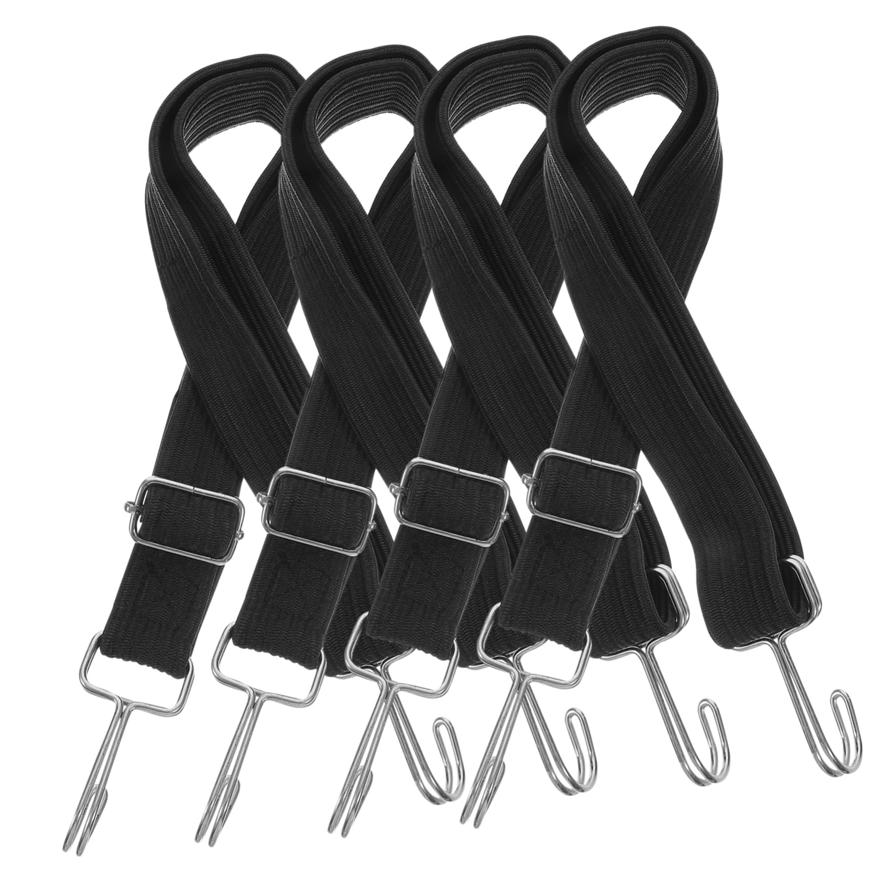 GLEAVI 4 Stück Bungee Seil Set Verstellbare Flache Bungee Gurte Mit Stabilen Schnallen Für Sicheres Befestigen Und Transportieren Von Gepäck Fahrrädern Und Sonnensegeln Elastische von GLEAVI