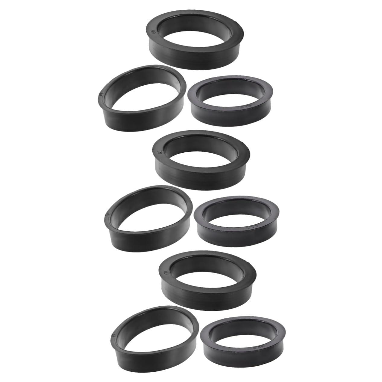 GLEAVI 9 Stk Luftfilterleistung Luftfilter-Adapterringe Luftfilter Ersatzringe Luftfilter Adapter für Motoren Motorluftfilteradapter Luftfilter-Gummiringe Luftfilter-Leistungsringe Black von GLEAVI