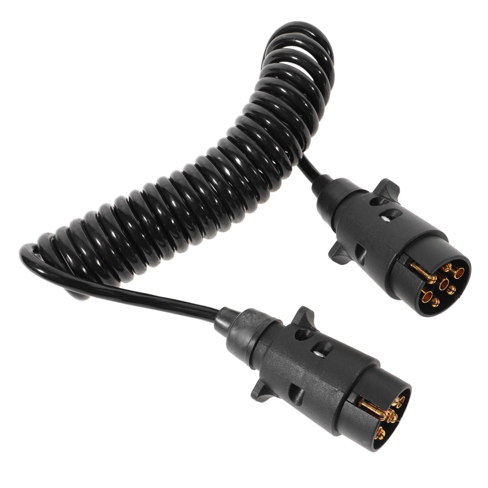 GLEAVI Anhängerspirale Zubehör Stecker Adapter Lkw Hochleistungs-anhängerkabel Spiralkabelbaum Für Anhänger Anhänger-spiralkabel Spiralkabel Für Anhänger Black Nylon von GLEAVI