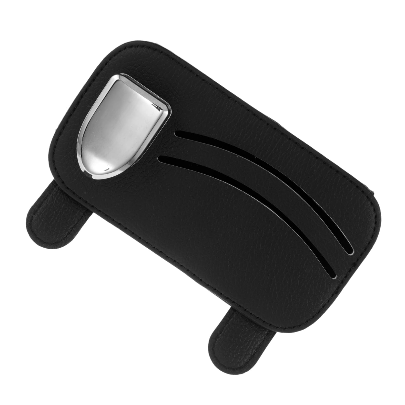 GLEAVI Auto Brillenhalter Brillenclip Für Autovisier Visierclips Für Autos LKW-Organizer Und Lagerung Sonnenbrillenhalter Für Sonnenblende Sonnenbrillenhalter Für Fahrzeuge Pu-Leder Black von GLEAVI