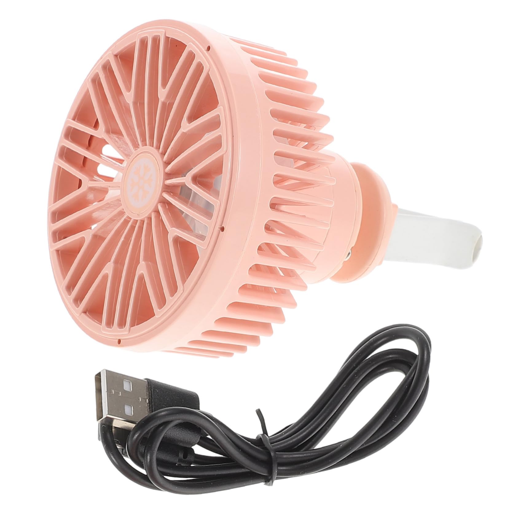 GLEAVI Auto kleiner auto innenraum zubehör für auto Kfz Belüftung Kleiner Auto Entlüftungsventilator für Wohnmobil tragbarer USB-Autoventilator Abs Rosa von GLEAVI