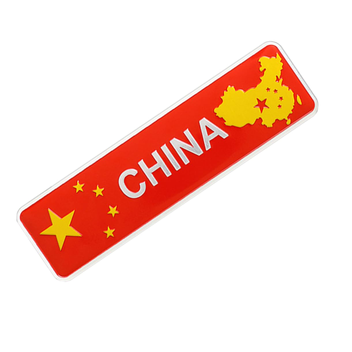 GLEAVI Autologo der Nationalflagge Aufkleber mit China-Flagge Aufkleber mit Auto-China-Flagge Auto-Embleme Aufkleber mit chinesischer Flagge für Fahrzeuge Auto-Autoaufkleber Aluminium rot von GLEAVI