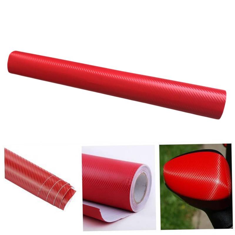 GLEAVI DIY Wasserfeste Autofolie 3D Carbonfaser Optik Selbstklebende Autoaufkleber Für Individuelles Fahrzeugdesign 127x50cm von GLEAVI